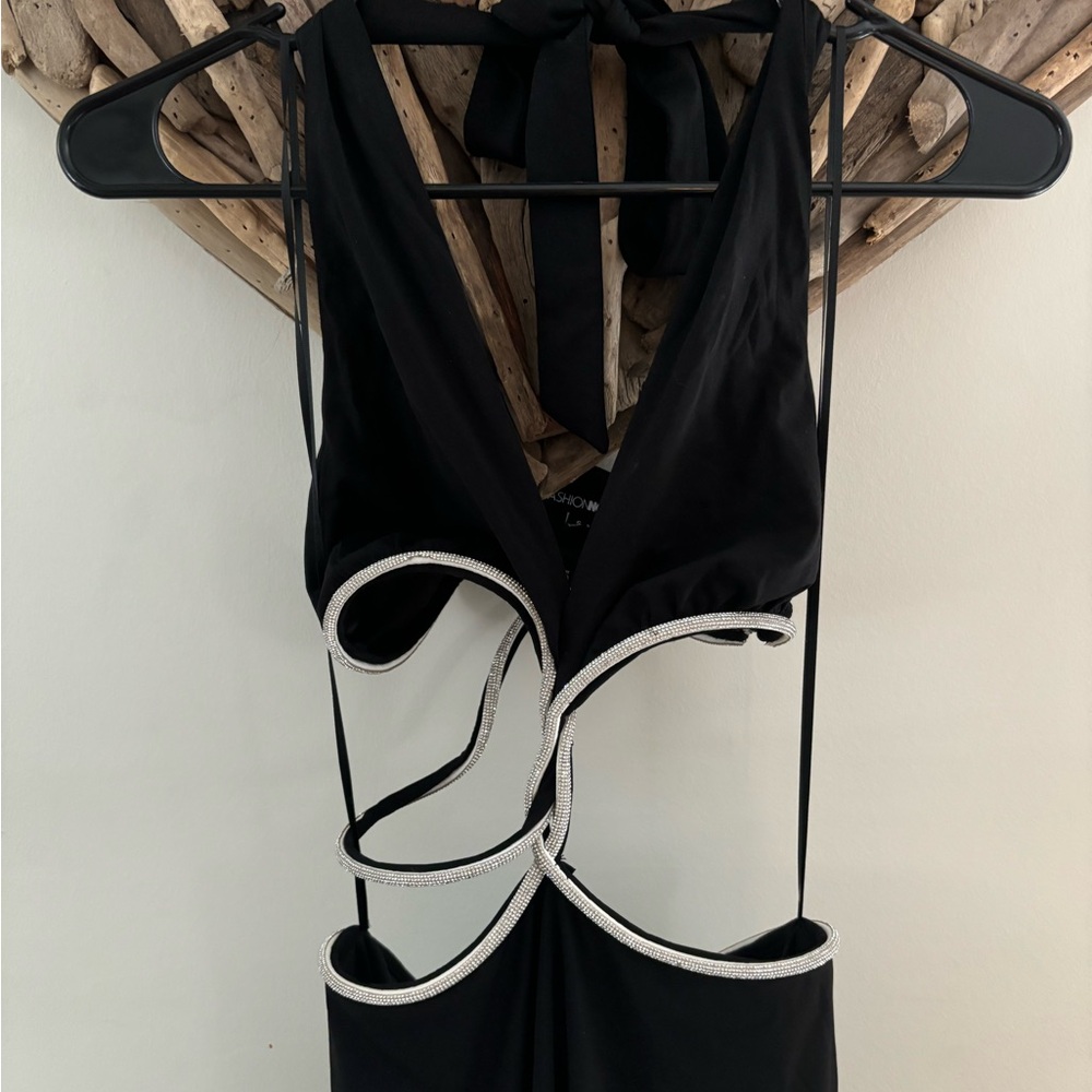 Small fashion nova black cut out dress